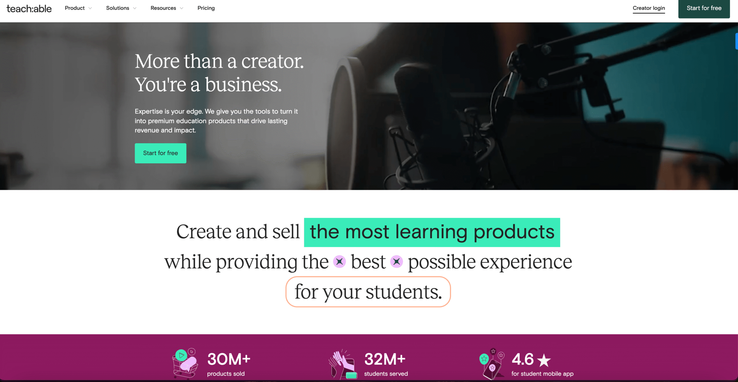 Teachable - Best online course Platform
